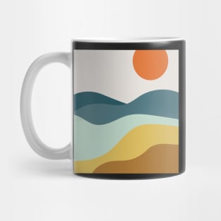 Colorful abstract beach pattern Mug